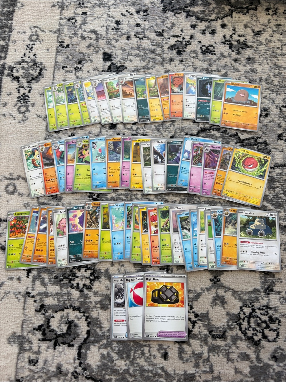 Pokemon 151 Binder Builder Lot 58 Unique Cards No Duplicates - Picture 1 of 9